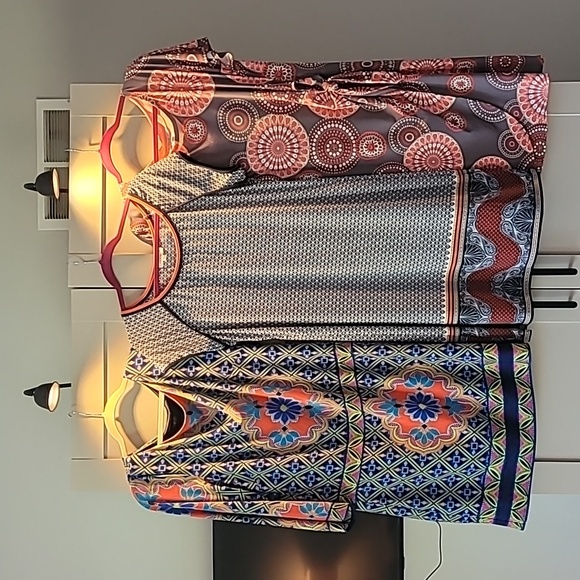 3 Polyester Dresses - Picture 1 of 4
